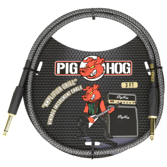 Pig Hog PCH3AG āAmplifier Grillā 3ft Right Angled Patch Cables