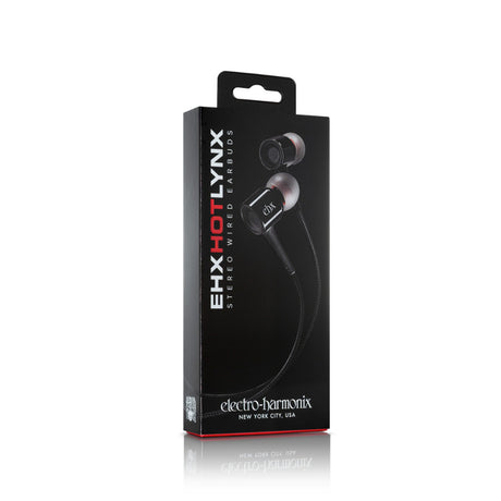 Electro-Harmonix EHX Hot Lynx Stereo Wired Earbuds with 10mm Drivers