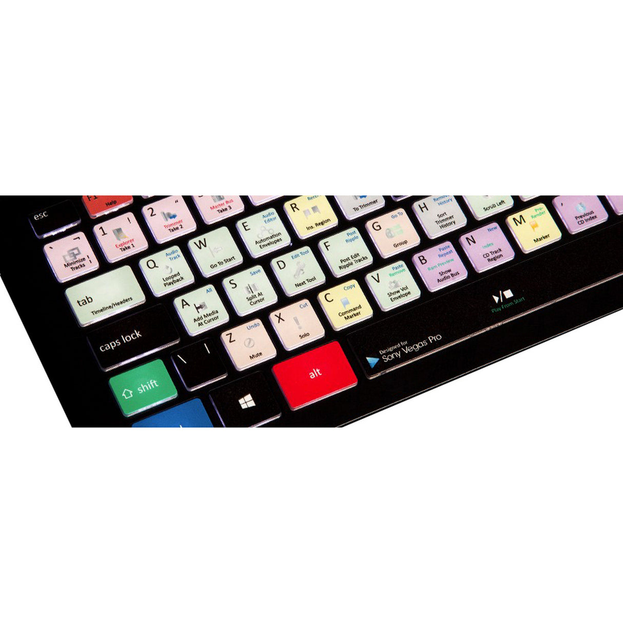 Editors Keys Sony Vegas Pro Keyboard Backlit Keyboard for PC