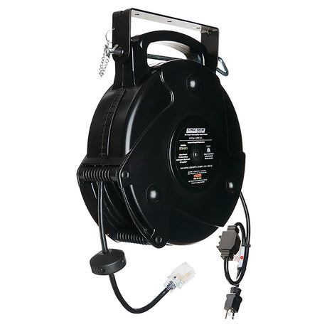 Stage Ninja STX-45-1 45 Foot Retractable 12/3 Power Reel 20 Amp
