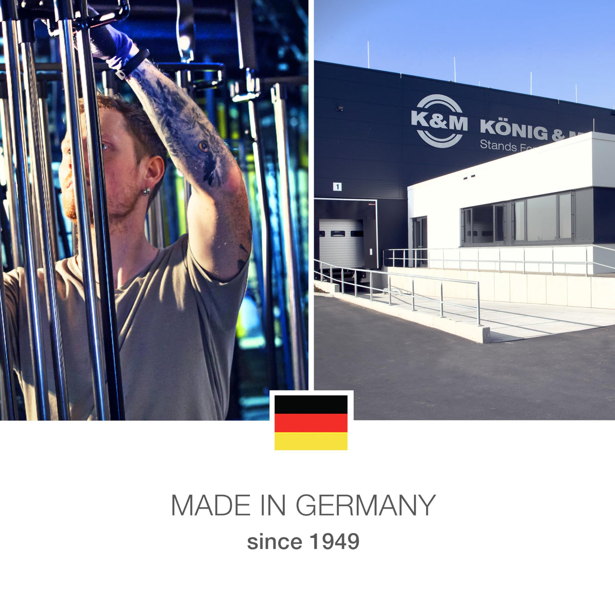 K&M 14985 2 Piece Foldable Trombone Stand Black