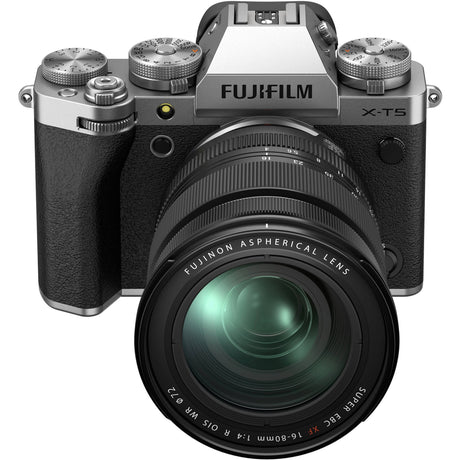 Fujifilm X-T5 Mirrorless Camera with 16-80mm Lens, Silver