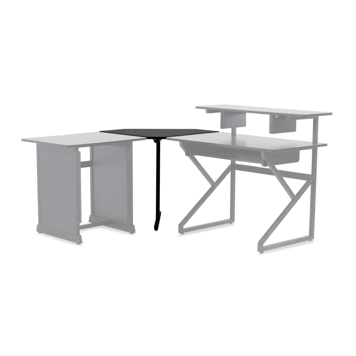 Gator GFW-DESK-CRNR Content Furniture Desk Corner Section Black