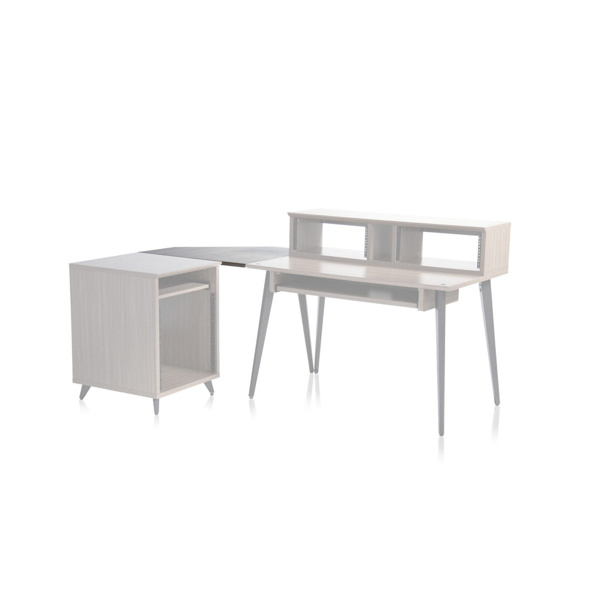 Gator GFW-ELITEDESKCRNR-GRY Elite Series Furniture Desk Corner Section Driftwood Grey Finish