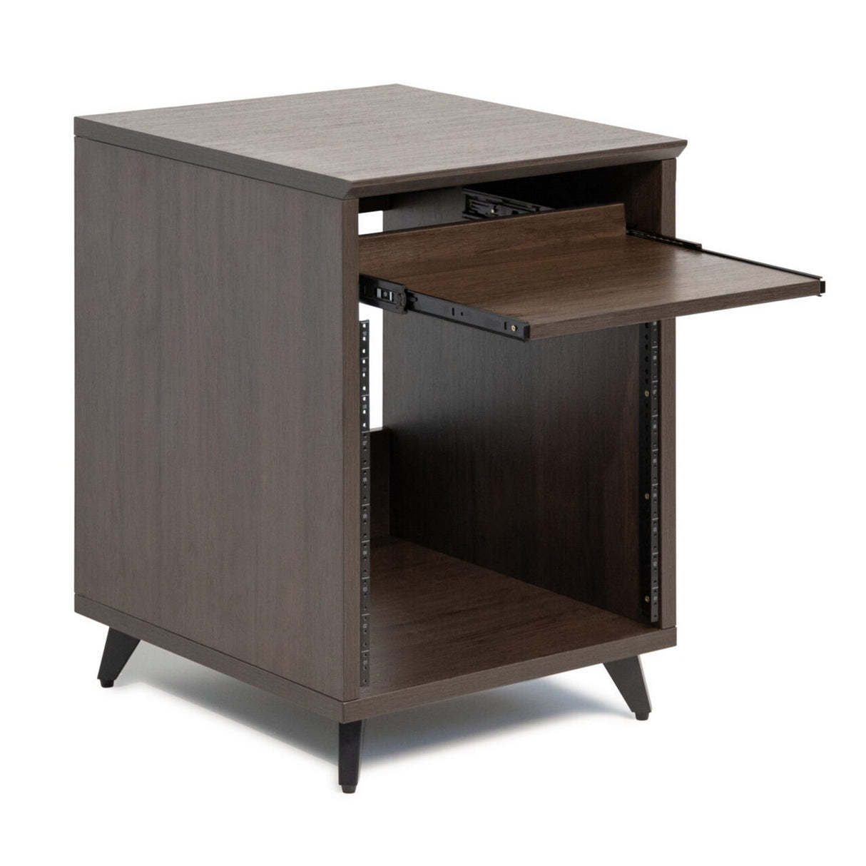 Gator GFW-ELITEDESKRK-BRN Elite Series Furniture Desk 10U Rack Walnut Brown Finish