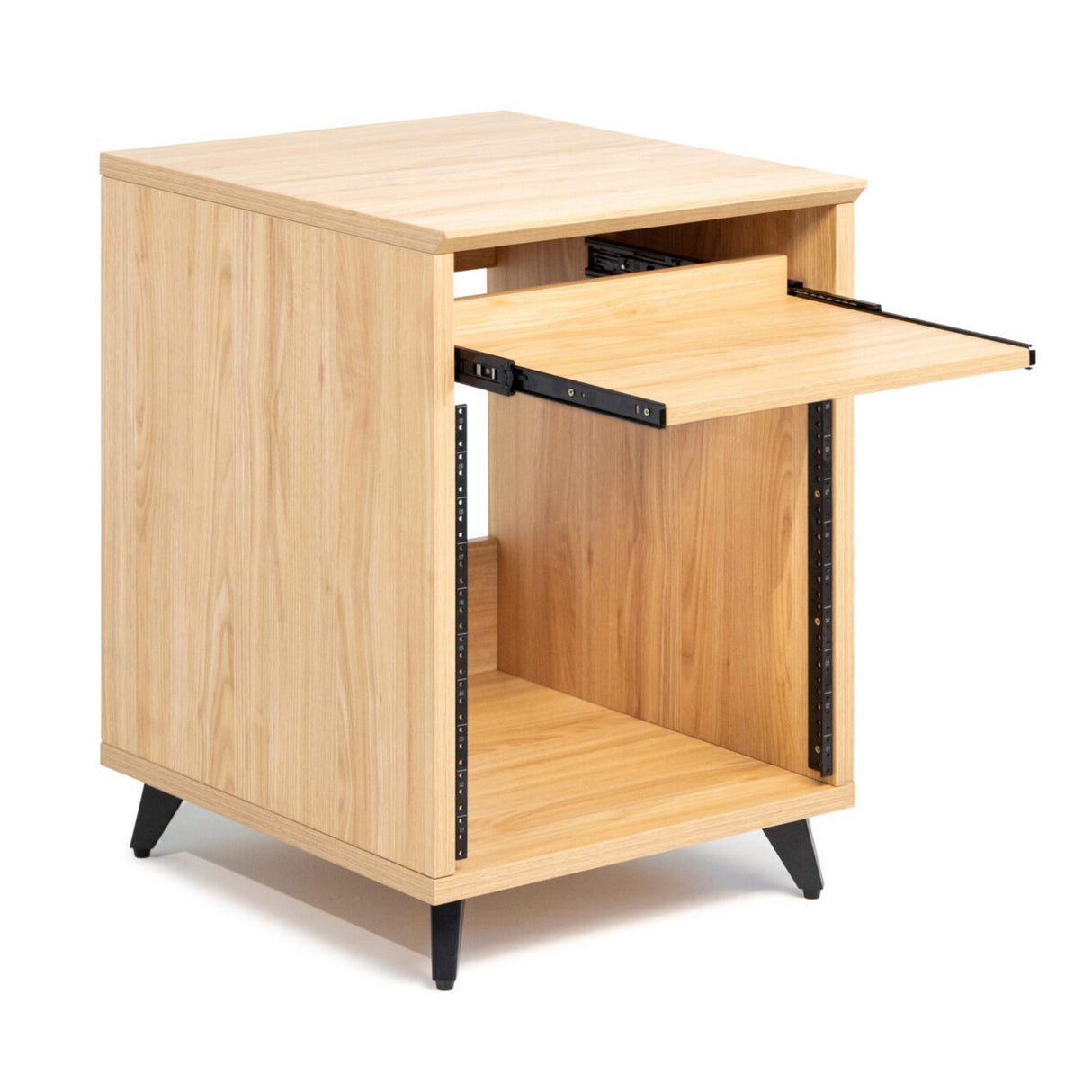 Gator GFW-ELITEDESKRK-MPL Elite Series Furniture Desk 10U Rack Natural Maple Matte Finish