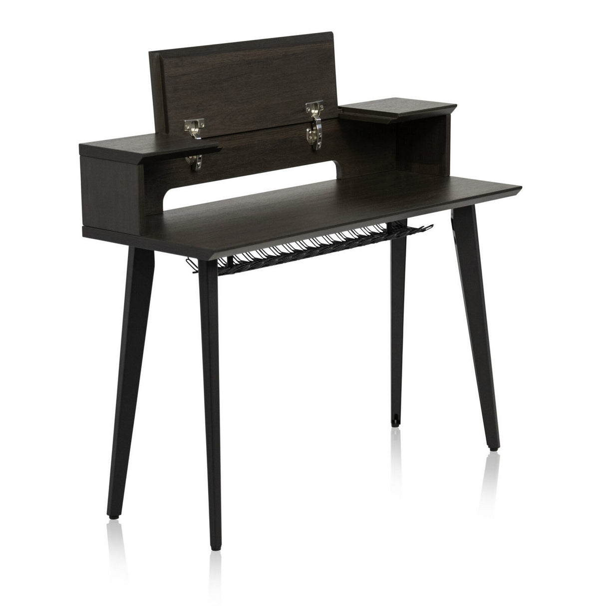 Gator GFW-ELITEKEYTBL61-BRN Elite Series Furniture for 61 Note Keyboard Walnut Brown Finish