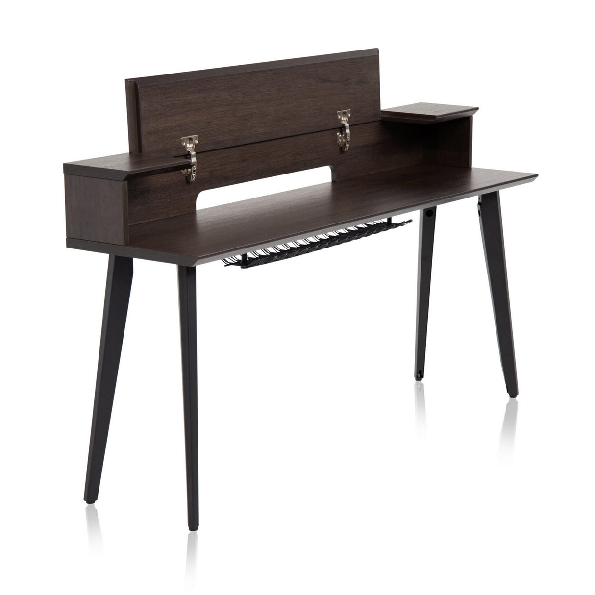 Gator GFW-ELITEKEYTBL88-BRN Elite Series Furniture for 88 Note Keyboard Walnut Brown Finish