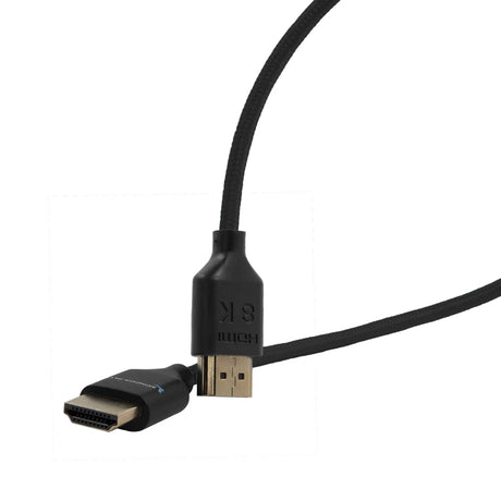 Kondor Blue 17-Inch 8K HDMI 2.1 Braided Cable for On-Camera Monitors, Black