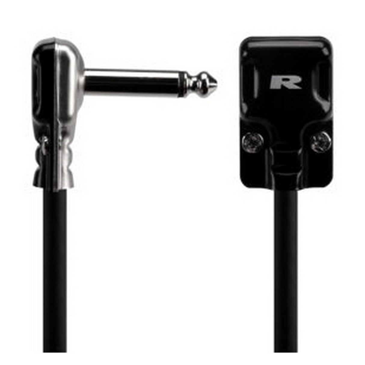 Hosa HGFP-000.5 REAN Low-Profile Right-Angle to Right-Angle Guitar Patch Cable 6-Inch - accessories