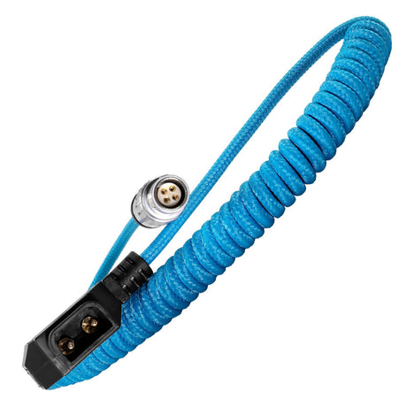 Kondor Blue Coiled D-Tap to Female LEMO 4-Pin for C200