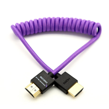 Kondor Blue Gerald Undone MK2 Full HDMI Coiled 12-24-Inch Cable, Purple