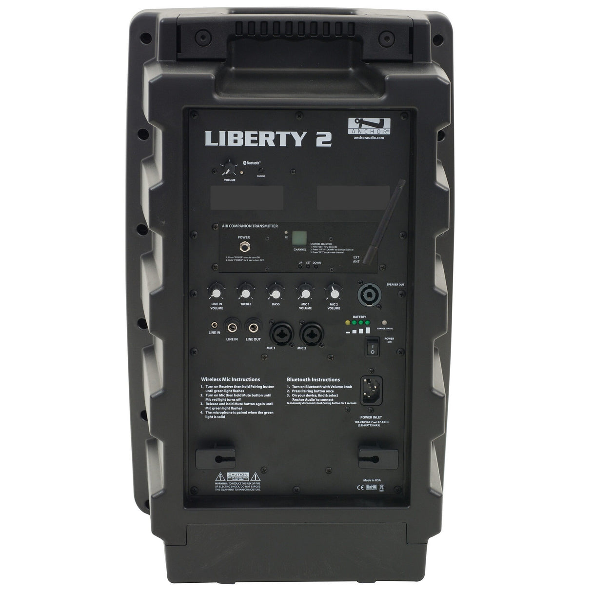 Anchor Audio Liberty 2 LIB2-X Portable Sound System with Built-In Bluetooth and AIR Wireless Transmitter