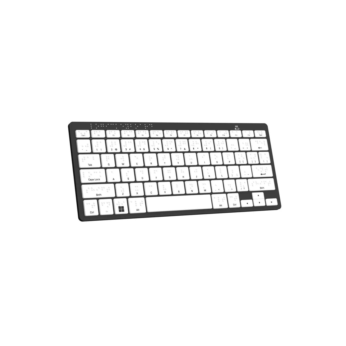 Logickeyboard LKB-BRAILLE-BTPC-US Braille Bluetooth PC Keyboard, US English