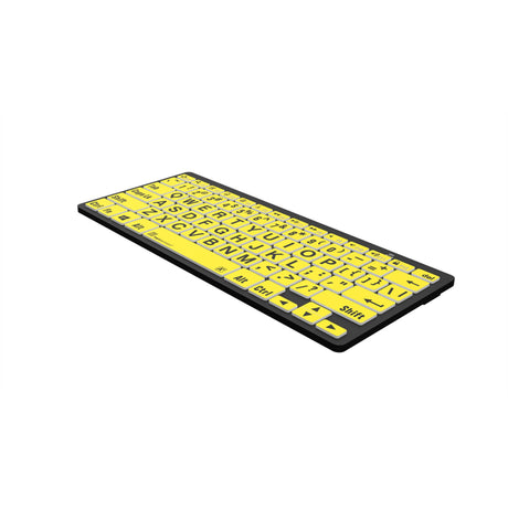 Logickeyboard LKB-LPBY-BTPC-US XLPrint Bluetooth Black on Yellow PC Keyboard
