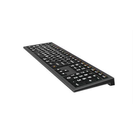 Logickeyboard LKB-LPWB-A2M-US XLPrint MAC Astra 2 White on Black Backlit Keyboard