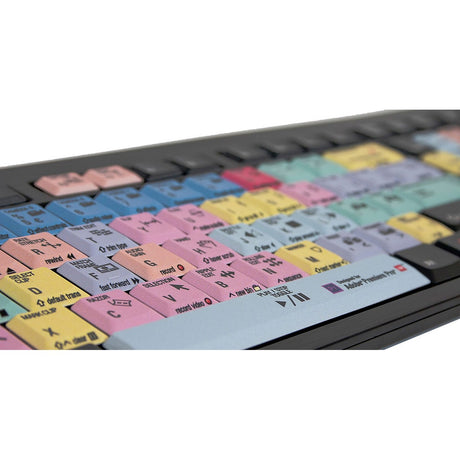 Logickeyboard Adobe Premiere Pro CC Nero Slim Line PC Keyboard | Shortcut Keyboard for Adobe Premiere Pro CC Nero