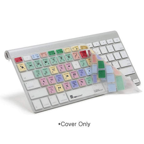 Logickeyboard FinalCut 7 Clear Macbook Unibody Skin | Shortcut Silicone Keyboard Cover for Apple Final Cut Pro 7