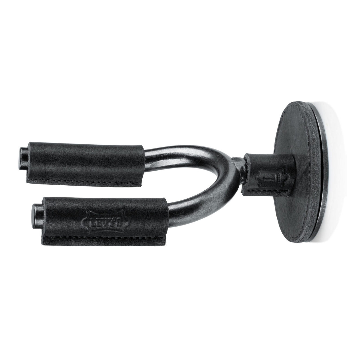 Levyās Smoke Forged Guitar Hanger with Black Leather - accessories