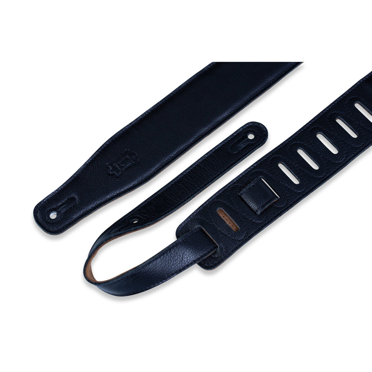 Levy’s 2 1/2-Inch Wide Black Garment Leather Guitar Strap - accessories
