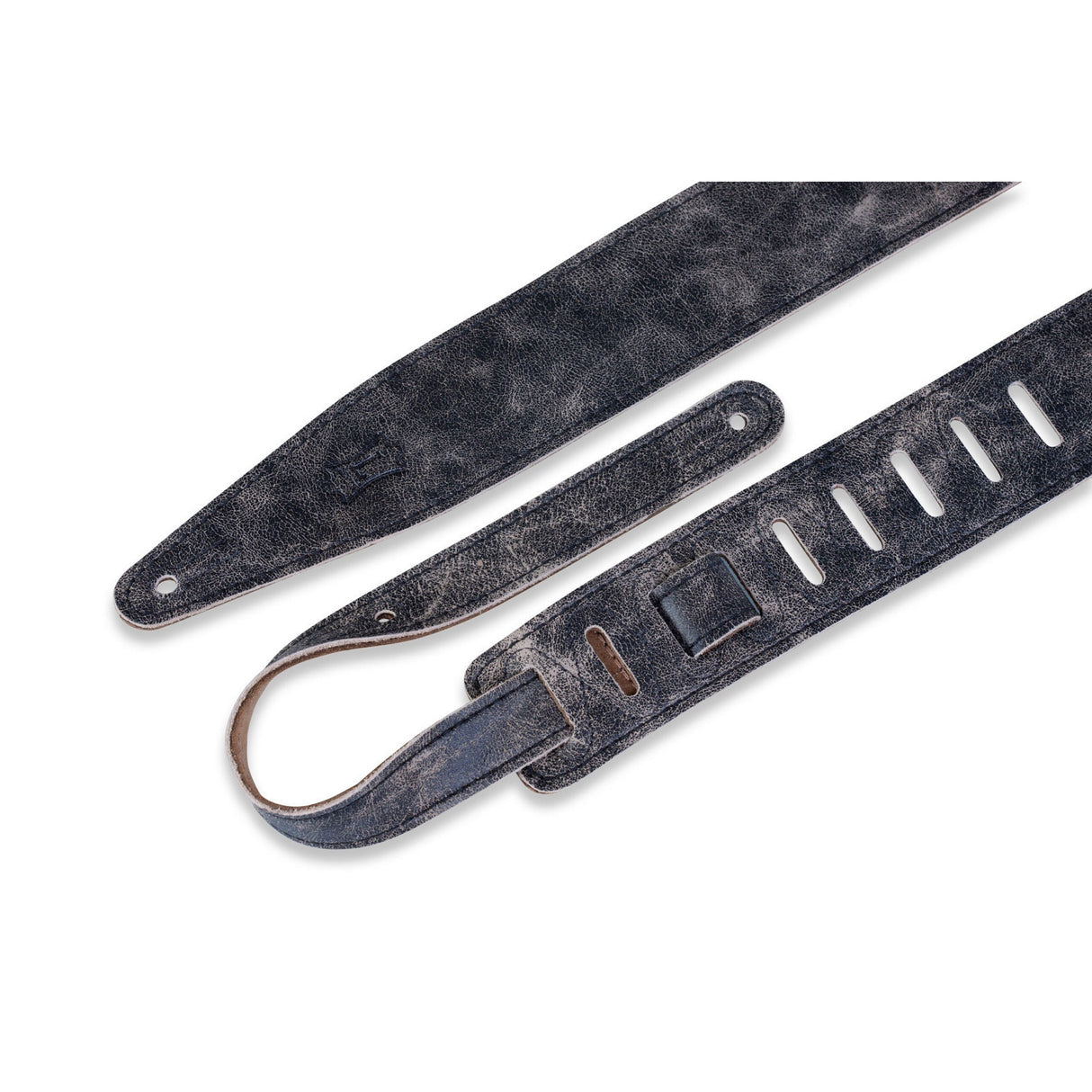 Levy’s 2 1/2-Inch Wide Black Chrome Tan Guitar Strap - accessories