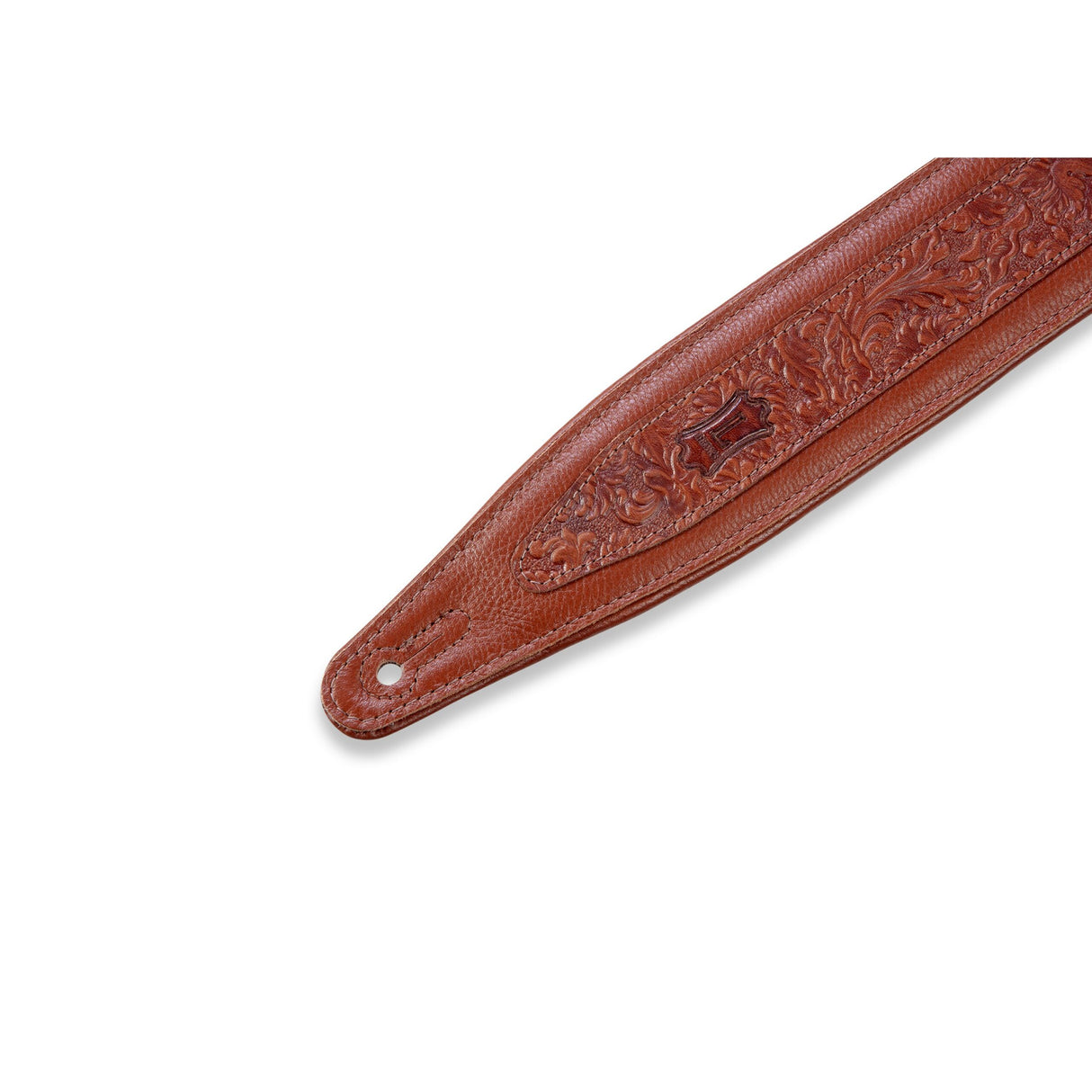 Levy’s 2 1/2-Inch Wide Tan Garment Leather Guitar Strap - accessories