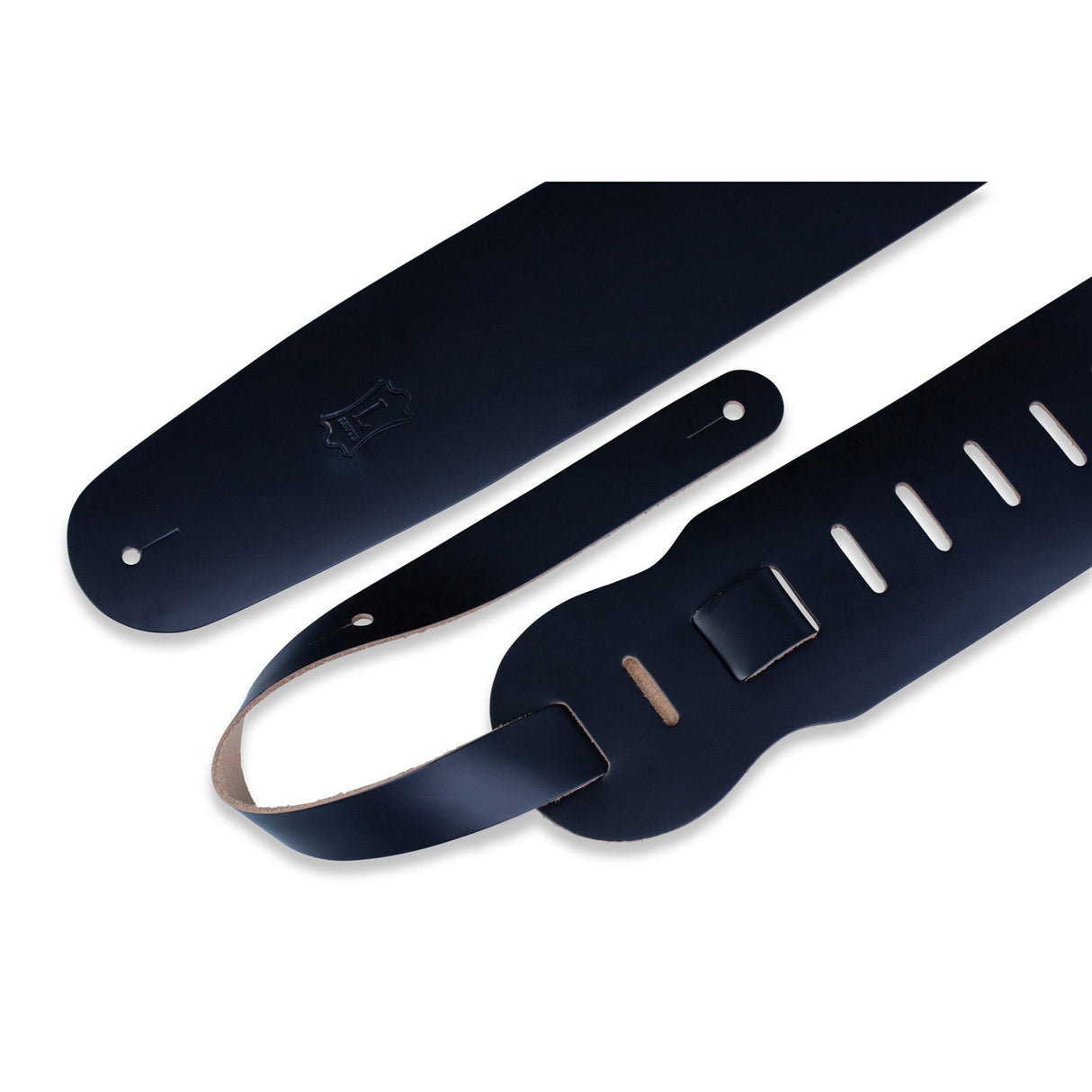 Levy’s 3 1/2-Inch Wide Black Genuine Leather Bass Strap - accessories