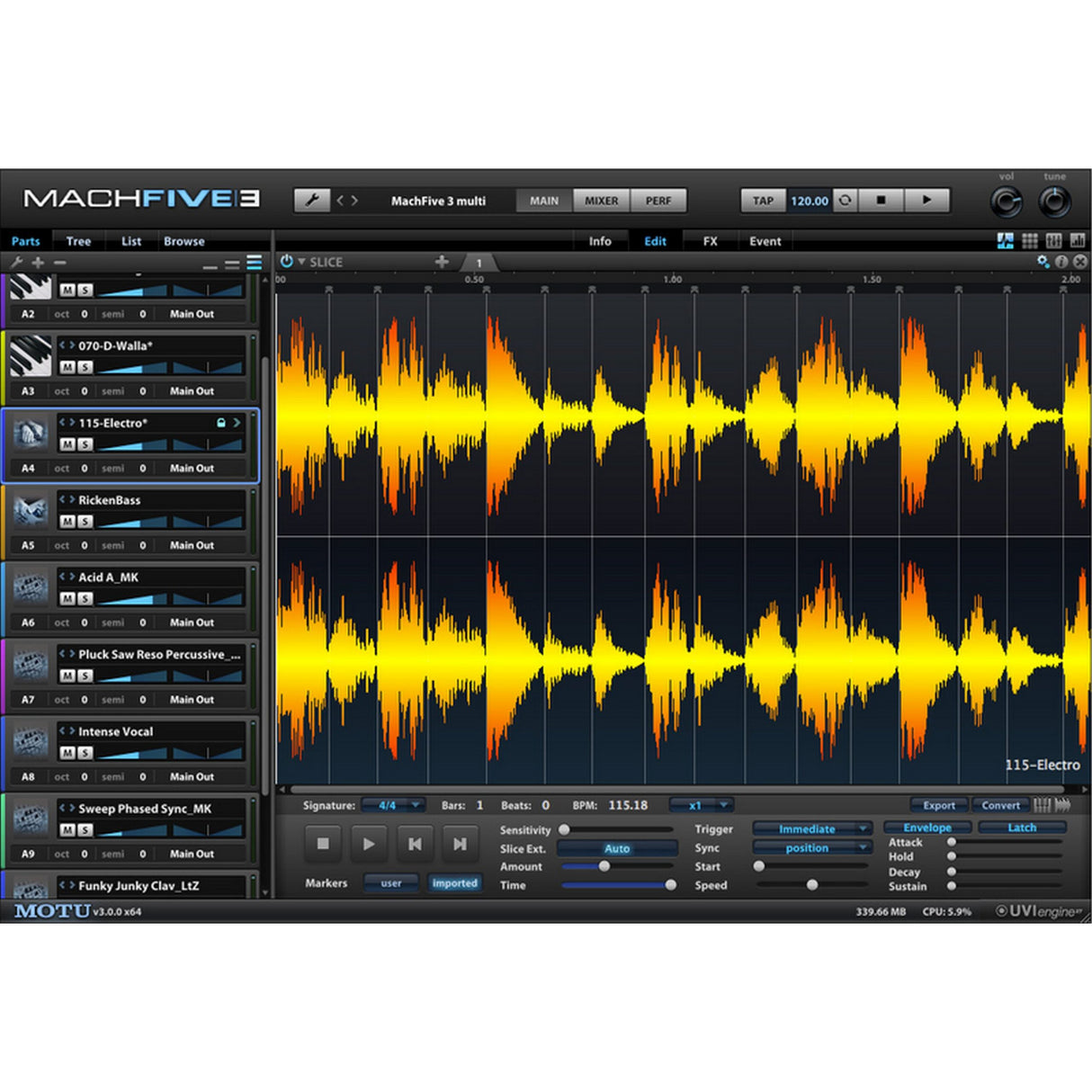 MOTU MachFive 3 Creative Universal Sampler