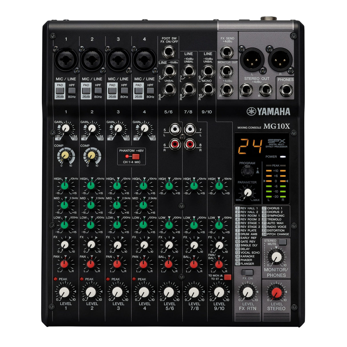 Yamaha MG10X CV 10 Channel Stereo Mixer