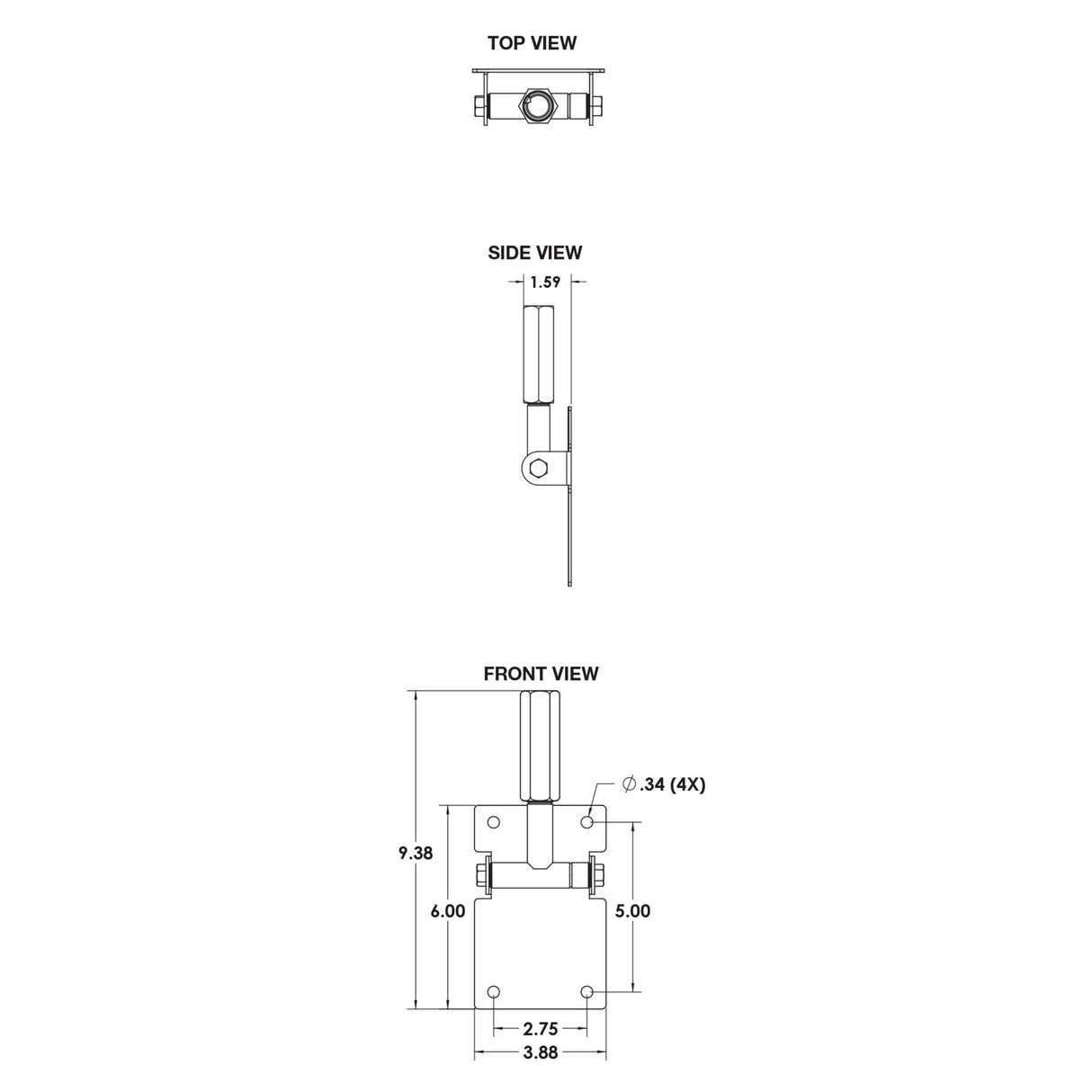 Adaptive Technologies MM-018 60LB Indoor Ceiling Speaker Mount Single Unit