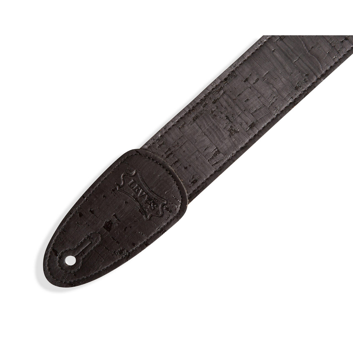 Levy’s Solid Black Cork Guitar Strap Black - accessories