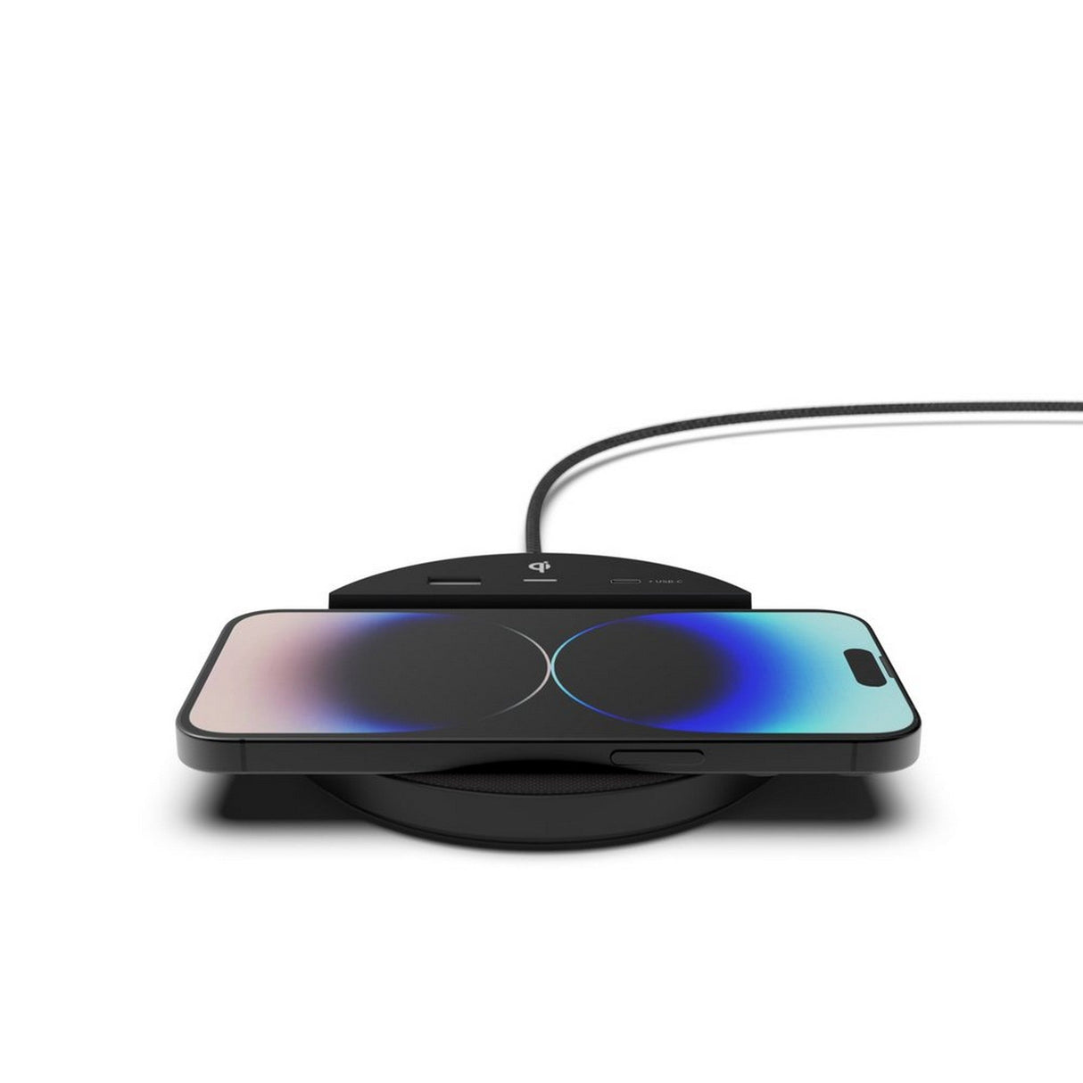 Nonstop Station C Wireless Charger with USB-C Black