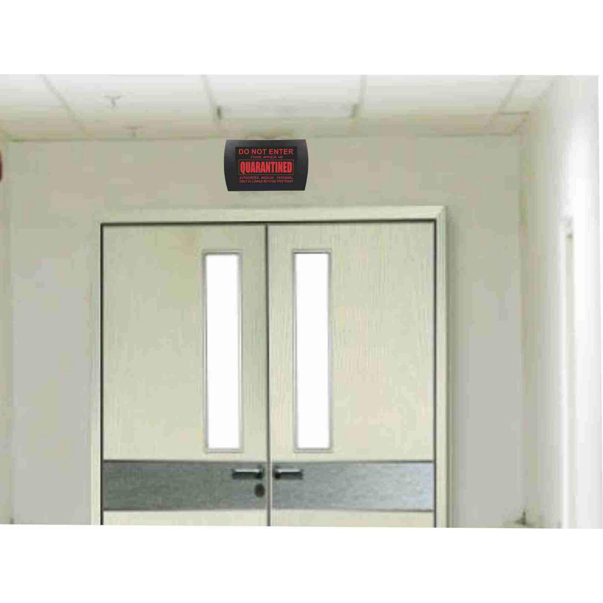 American Recorder āDO NOT ENTER - QUARANTINEDā Wall Mount LED Lighted Sign Red