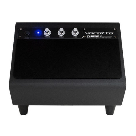 VocoPro PV-WEDGE-II 100W 2.1 Powered Vocal Speaker with Built-In Subwoofer