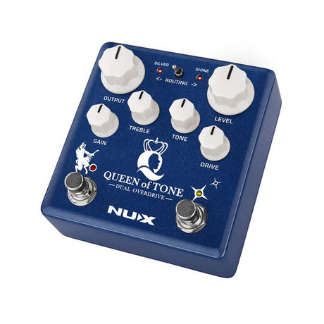 NUX Queen of Tone Dual Overdrive Guitar Effects Pedal