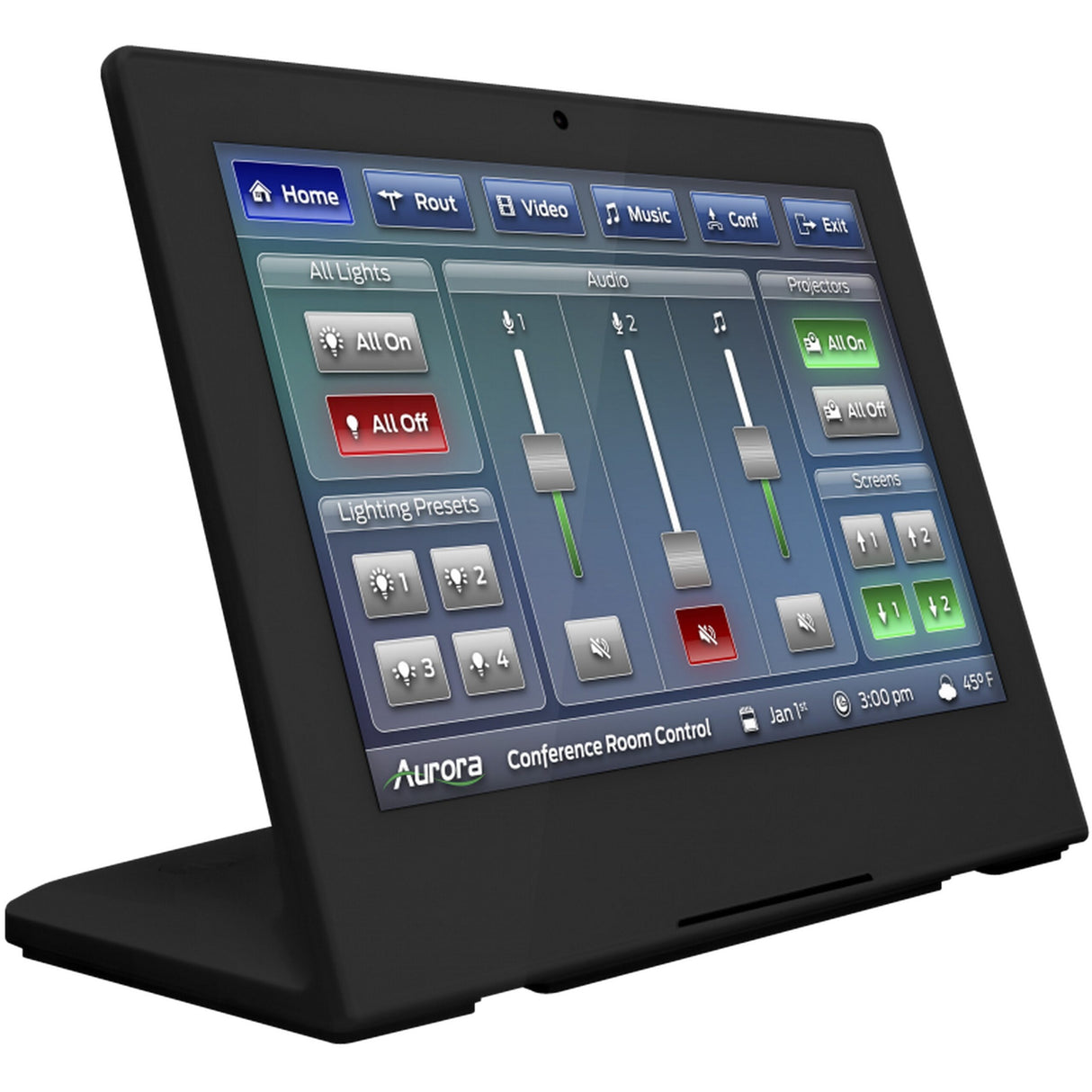 Aurora RXT-10D ReAX 10 Inch Touch Panel/Control System Black