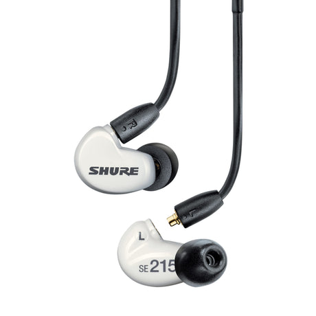 Shure AONIC 215 SE215DYWH+UNI Wired Sound Isolating In-Ear Headphone, White (Used)
