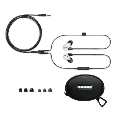Shure SE215 Special Edition In-Ear Sound Isolating Earphone with Universal 3.5mm Remote + Mic for Apple / Android, White Special Edition
