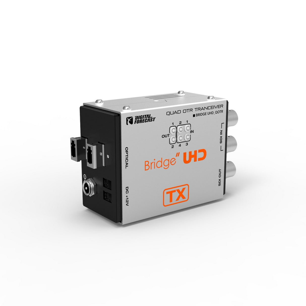 Digital Forecast Bridge UHD QOTR Quad-Link 3G-SDI and 3G/HD/SD-SDI Transceiver