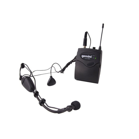 Gemini UHF-01HL Headset Lavalier Wireless Microphone System F2 Band