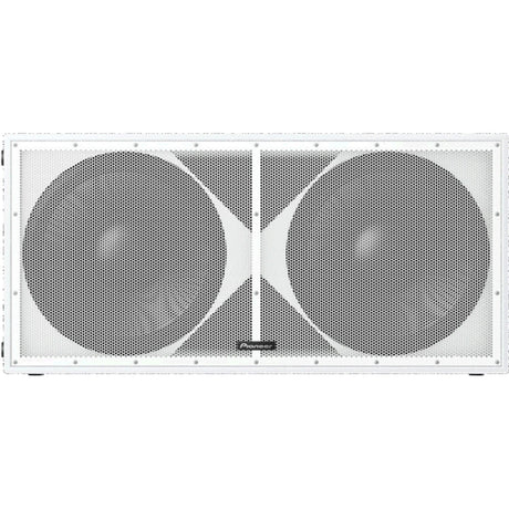 Pioneer Pro Audio XY-218S Dual 18-Inch Bass Reflex Subwoofer, White