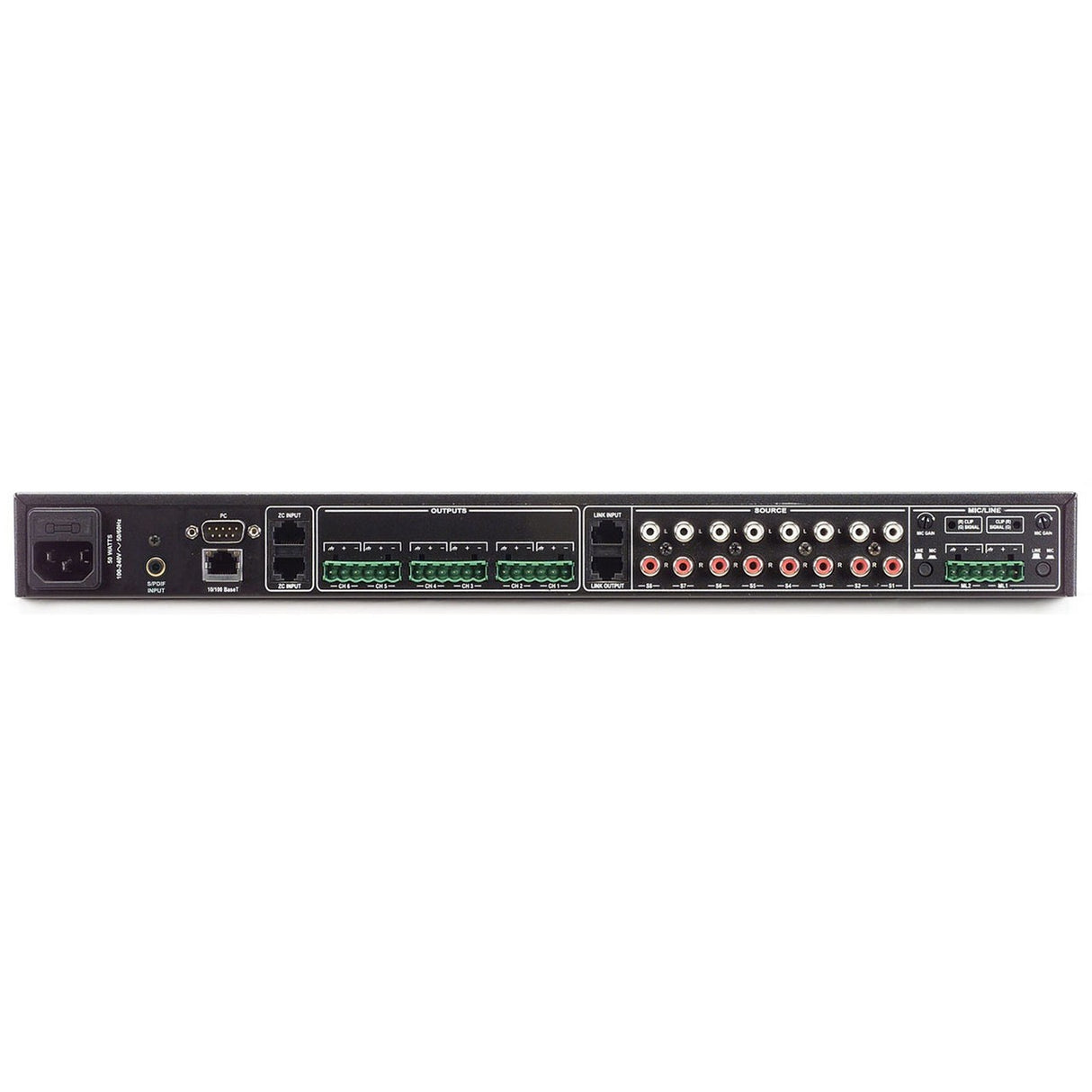 DBX ZonePro 1261 12x6 Digital Zone Processor without Front-Panel Control