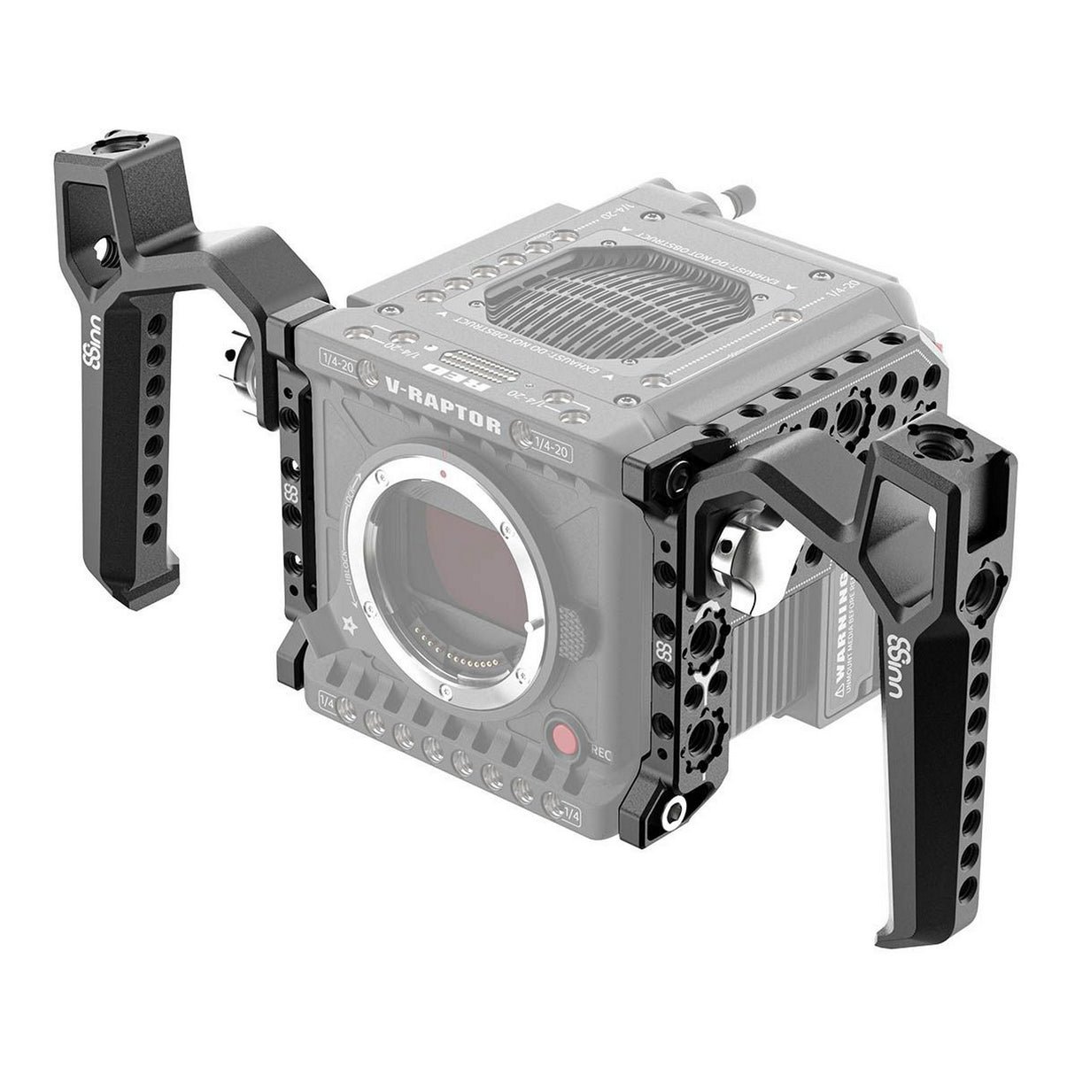 8Sinn 8-RSP-RR + 8-LSP-RR + 2PCS8-THBRAVEN Right and Left Side Plate for RED V-RAPTOR with Dual Black Raven Top Handles