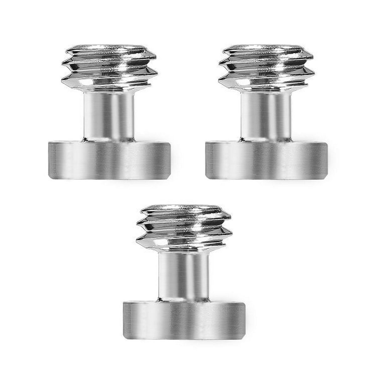 Kondor Blue Replacement Mini Lock Bolt Pack for Quick Release Plates - 3/8’’-16 Short / 3 Pack