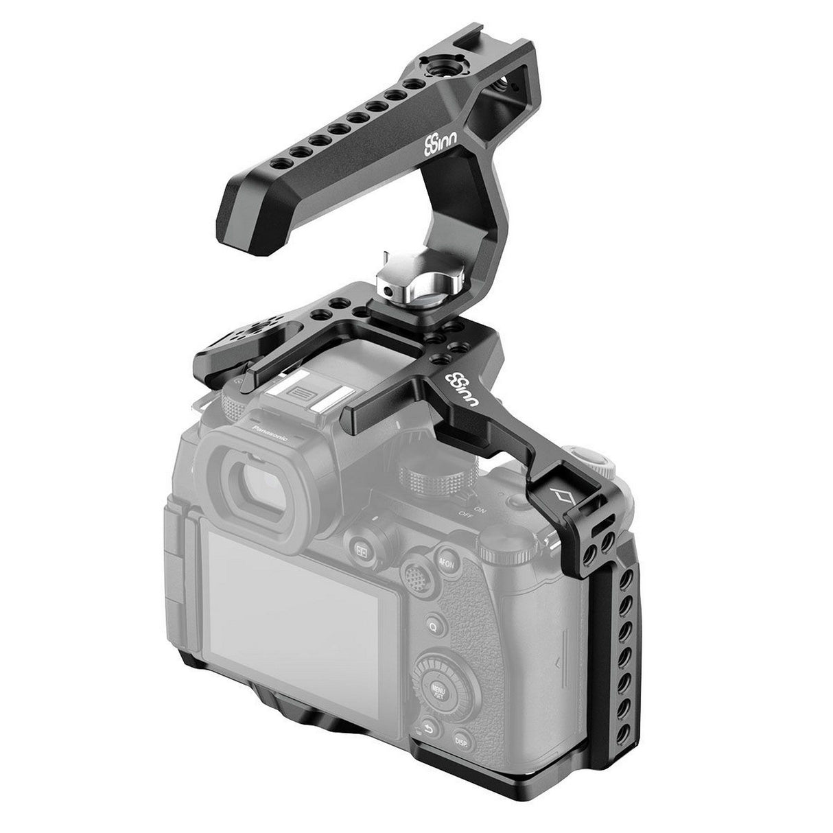 8Sinn 8-PS5II C + 8-THBRAVEN Camera Cage with Black Raven Top Handle for Panasonic Lumix S5II/S5IIX