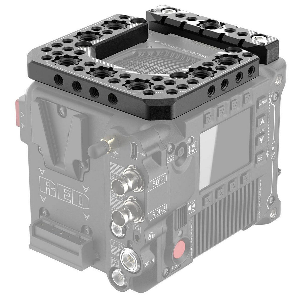 8Sinn 8-TPR-V-R + 8-NR-RKVR Top Plate for RED V-Raptor with NATO Rail