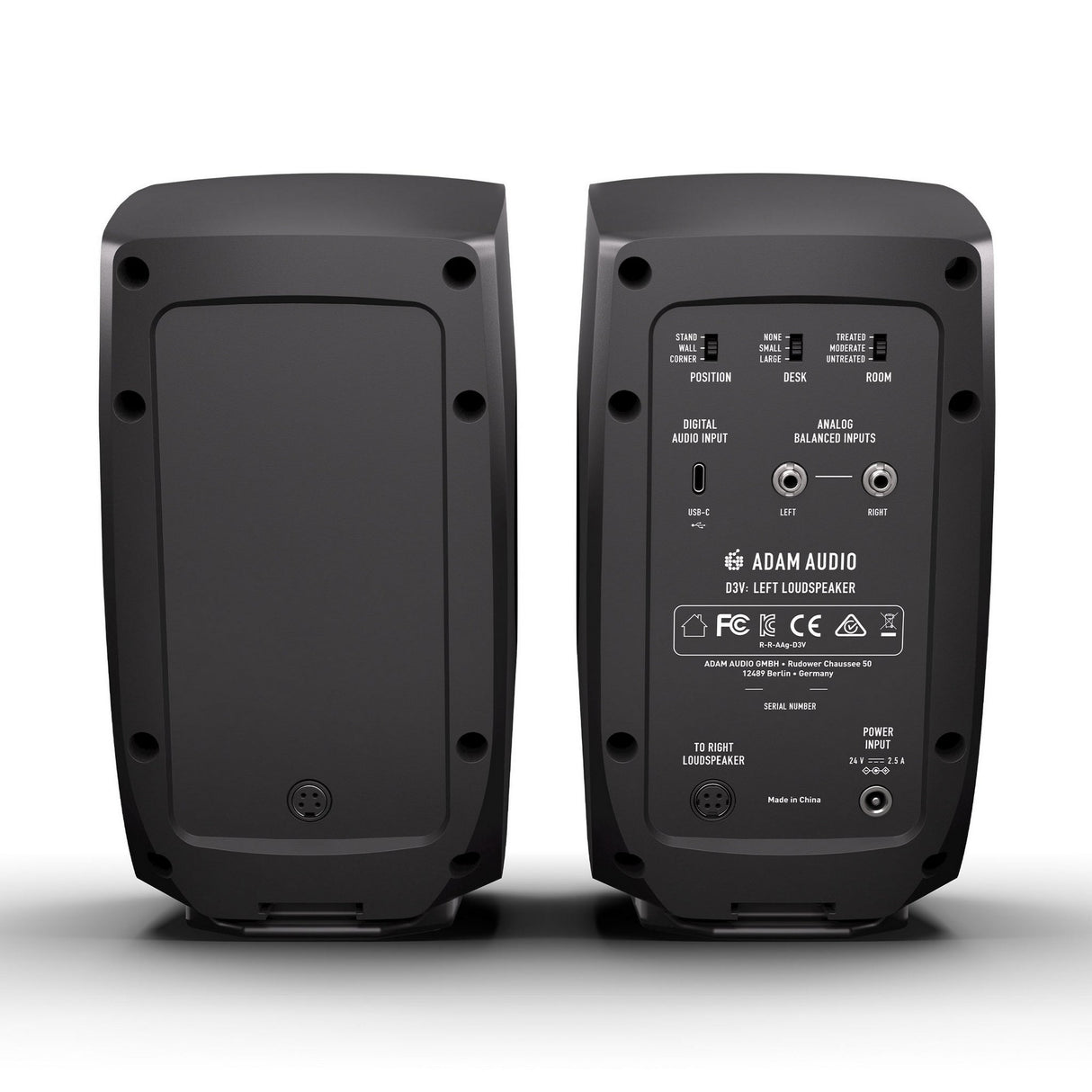 ADAM Audio D3V Fully Active Desktop Monitoring System, Pair