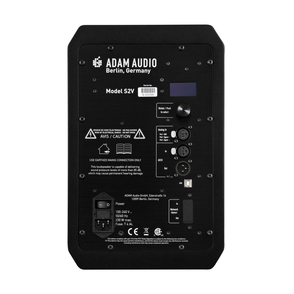 ADAM Audio S2V 7-Inch Two-Way Powered Nearfield Studio Monitor