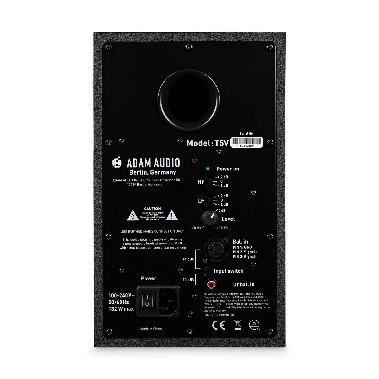ADAM Audio T5V 5-Inch Two-Way Powered Nearfield Studio Monitor