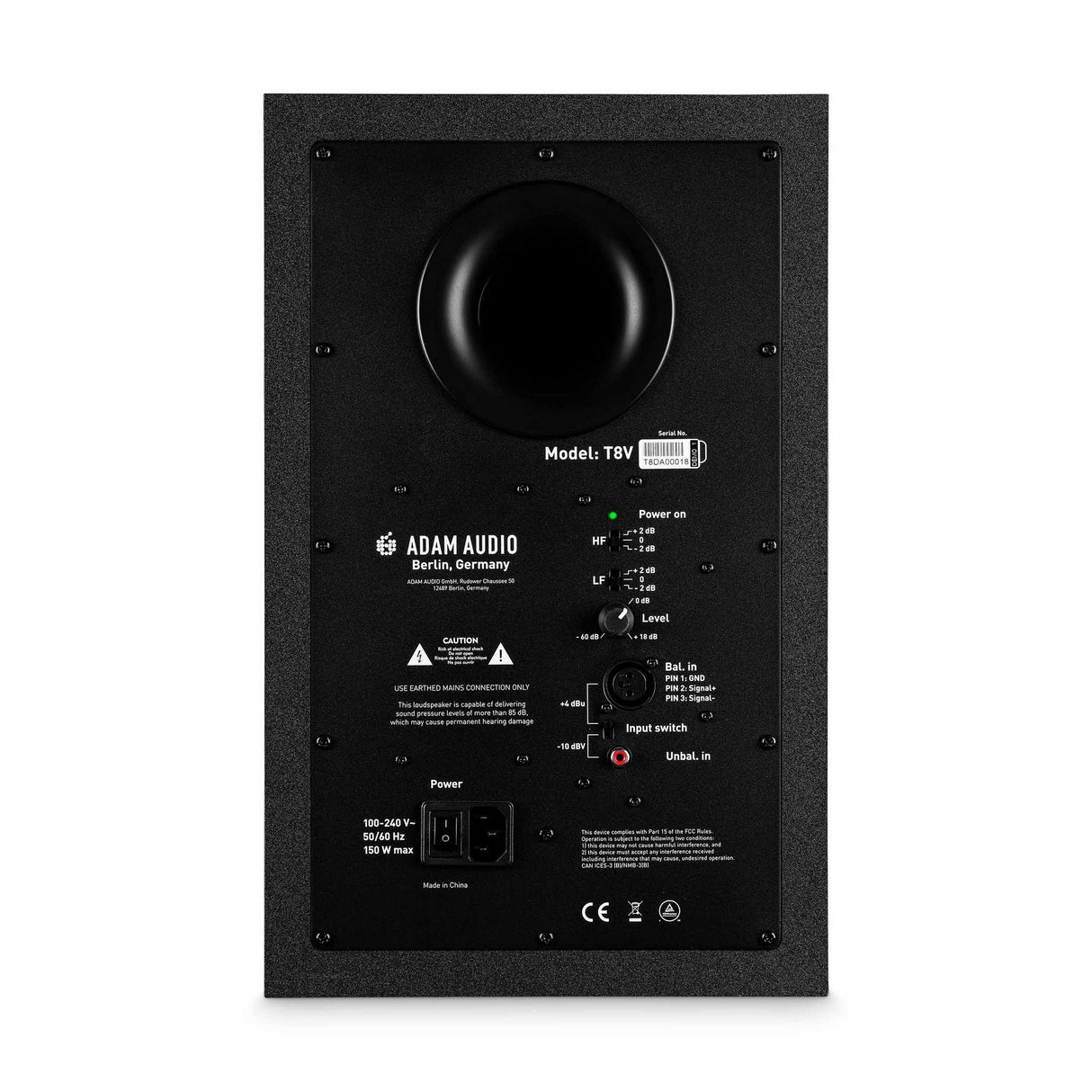 ADAM Audio T8V 8-Inch Two-Way Powered Nearfield Studio Monitor